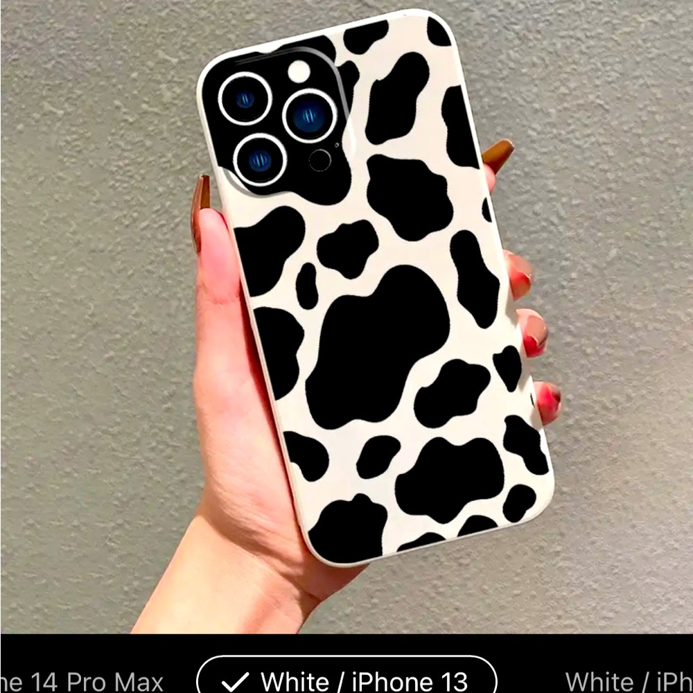 Cow print IPhone 13 case